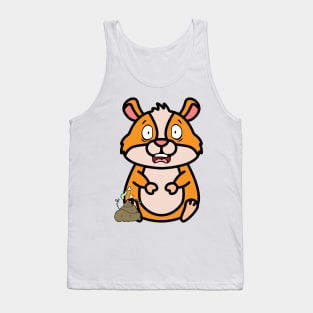 Funny hamster smells stinky poo poo Tank Top